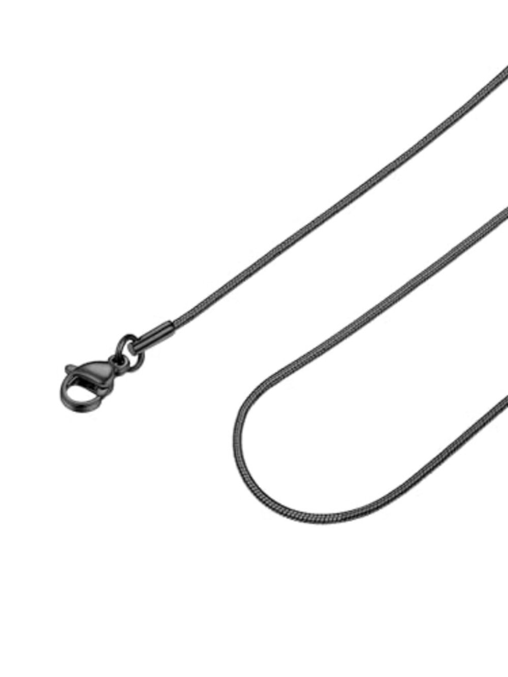 Snake Chain Necklace 1.2MM Thin Stainless Steel for Pendant Women Jewelry